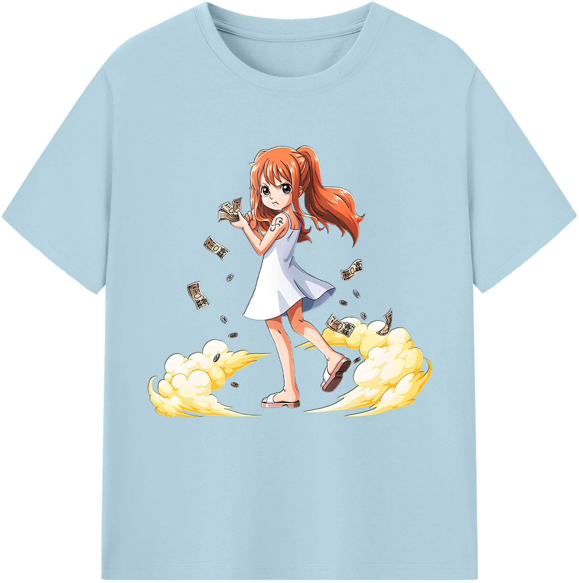 ワンピース ナミ ONE PIECE Nami 綿100％半袖Tシャツ（フロントプリント）